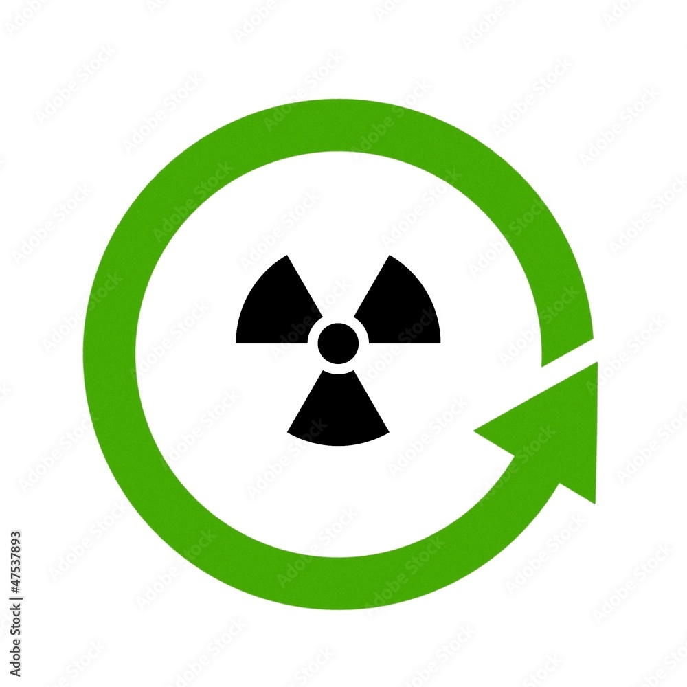 Sticker Recyclage de combustible nucléaire radioactif