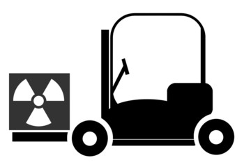 Fototapeta premium Combustible nucléaire en livraison