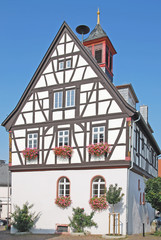 das alte Rathaus von Bad Vilbel im Wetteraukreis