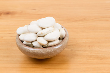 large lima beans in bowl on table