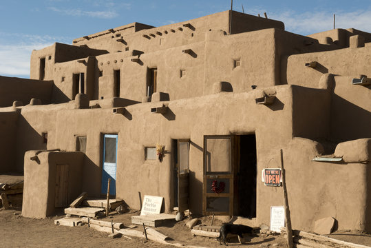 Adobe houses, Santa Fe, New Mexico