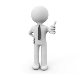 thumb up businessman