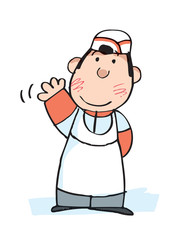Obraz premium Cartoon chef