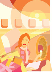 Abstract illustration about travel