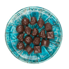 Plate of chocolates