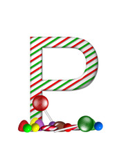 Alphabet Candy Cane Sweets P