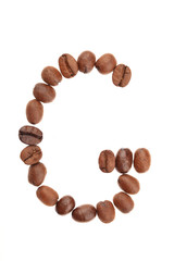 Coffee Beans Letter