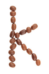 Coffee Beans Letter