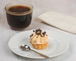 Coffee and cream cake