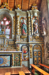 Obraz premium Intérieur de léglise de sainte marie du Ménez Hom