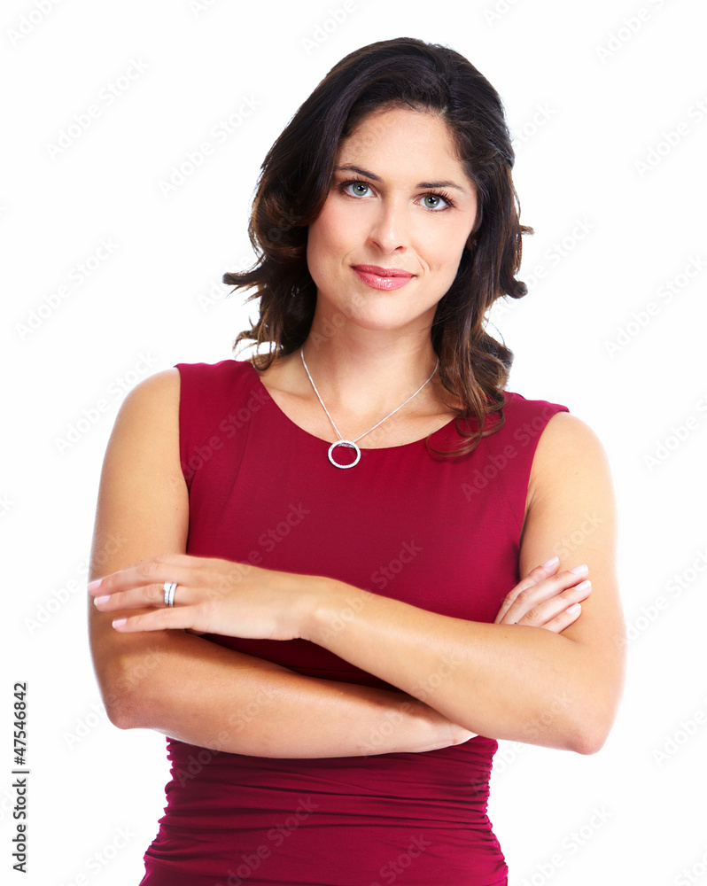 Wall mural young beautiful woman portrait.