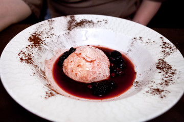 sweet cream dessert panna-cotta