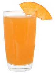 Pumpkin juice isolated