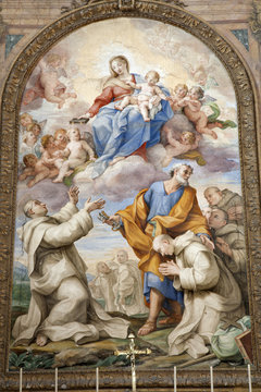 Holy Mary in heaven - basilica  Santa Maria degli Angeli
