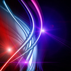 futuristic wave background design with lights