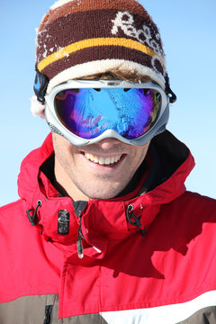 Man In Ski Goggles