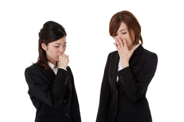 Two young business people