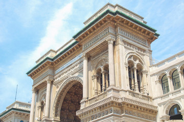 Fototapeta na wymiar Galleria Vittorio Emanuele II, Mediolan