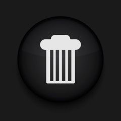 Vector bin icon. Eps10. Easy to edit