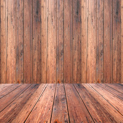 Conceptual old wood wall and floor background