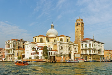 Fototapeta na wymiar Canal Grande w Wenecji.