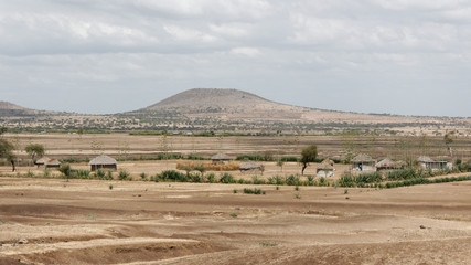 Fototapeta na wymiar Kenijski wieś