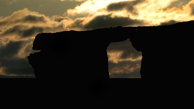 Malta Azure Window colourful sunset