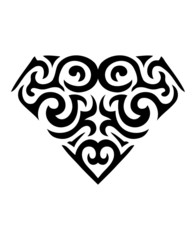 Diamond symbol tattoo