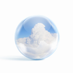 white clouds in blue sky