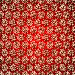 Cotton fabric Vector seamless snowflake pattern. Eps10