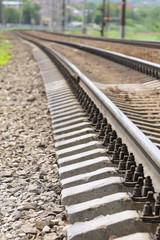 Fragment of the rails.