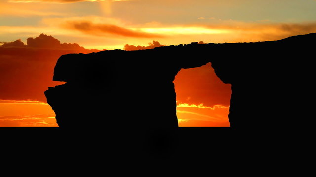 Malta Azure window sunrise
