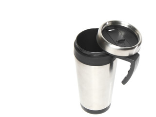 Cup with heat protection-thermos coffee.