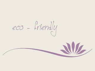 water lily , Buddha, Eco friendly business logo design