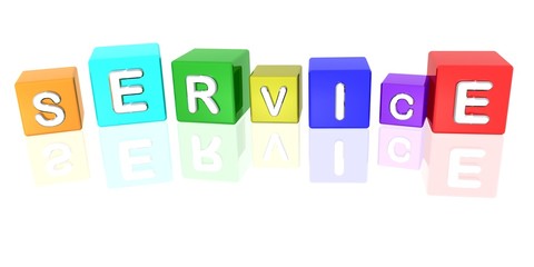 3D Bunte W&uuml;rfel - Service III