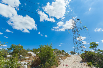 High voltage pole.