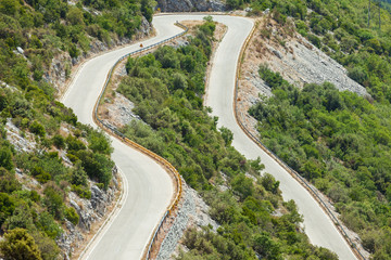 winding road.