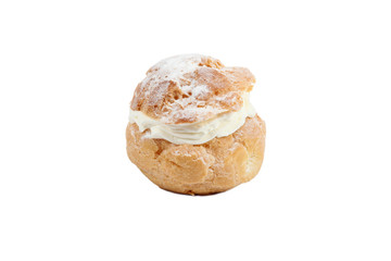 Cream filled choux pastry