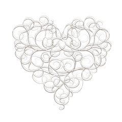Abstract heart shape for your design