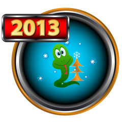Abstract new Year icon