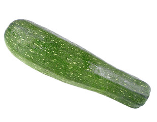 Black  vegetable marrow on white background.