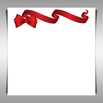 Papel lazo rojo