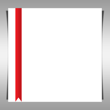 Papel tira roja