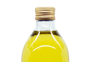 Olive oil bottle isolated on white