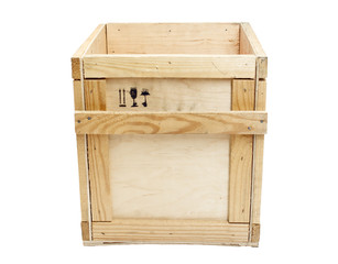 wooden box post package