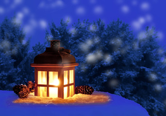 Ein Licht in der Winternacht
