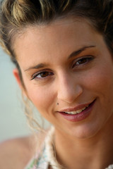 Naklejka premium Portrait of young woman