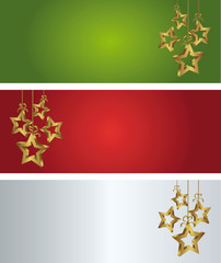 abstract christmass background with golden star