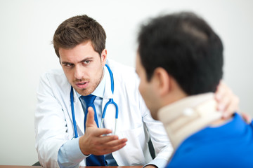 Doctor visiting a patient