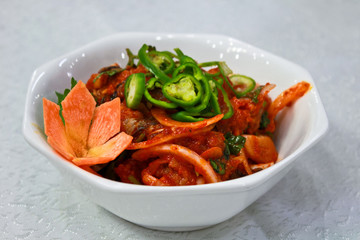 Asian hot salad